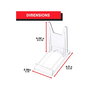 Caballete acrílico regulable en pack de 6