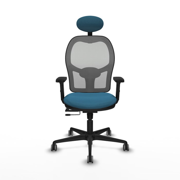 PIQUERAS Y CRESPO Silla de oficina Jorquera con mecanismo Sincro/Traslack, Verde petróleo y Gris PIQUERAS Y CRESPO Silla de oficina Jorquera con mecanismo Sincro/Traslack, Verde petróleo y Gris