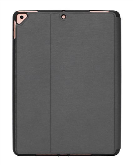 Elbe Funda FU-003 para iPad 10.2" 2020 Gris Espacial TPU y PU con Compartimento Apple Pencil