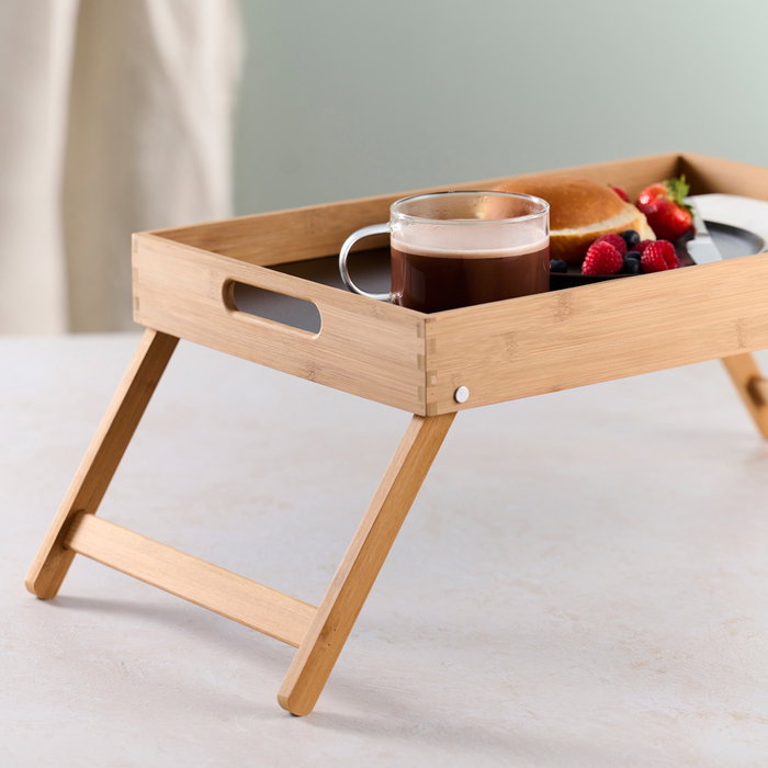 Day Bandeja para Cama, 32x48x6 cm, con asas y patas plegables, para desayuno o portátil Day Bandeja para Cama, 32x48x6 cm, con asas y patas plegables, para desayuno o portátil