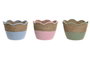DKD Home Decor Cesta Seagrass Algodón 26x26x20 Surtido de 6 piezas