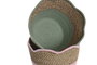 DKD Home Decor Cesta Seagrass Algodón 26x26x20 Surtido de 6 piezas