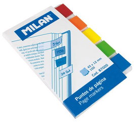 Banderitas Adhesivas Milan 100 H. Transparentes (Set de 10)