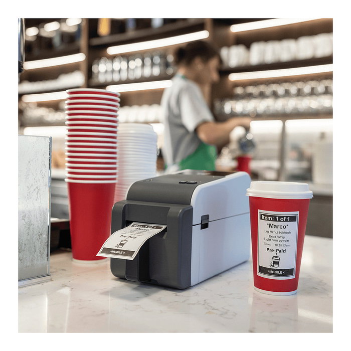 Brother TD-2350DFC203 Impresora de etiquetas térmica directa linerless