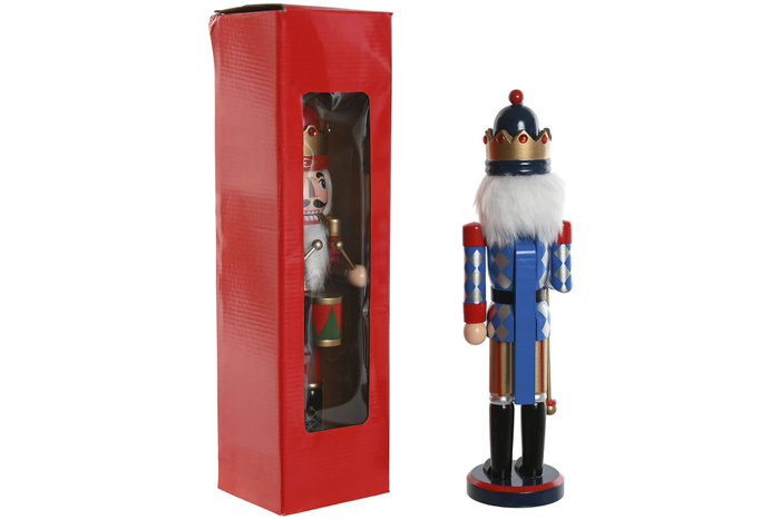 DKD Home Decor Figura de Madera Cascanueces Surtida 11x11x38 cm