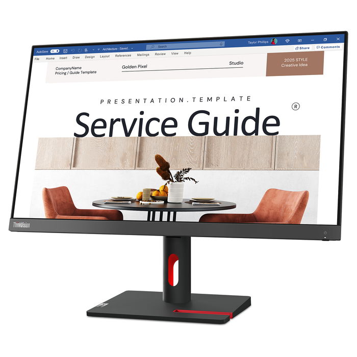 Lenovo Monitor LED ThinkVision S24i-30 63DEKAT3EU, 24 Pulgadas, Full HD, Negro