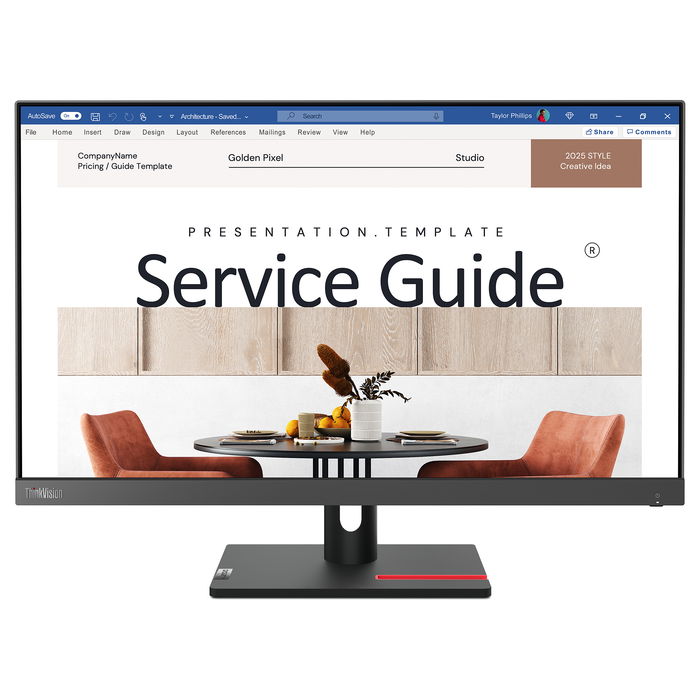 Lenovo Monitor LED ThinkVision S24i-30 63DEKAT3EU, 24 Pulgadas, Full HD, Negro