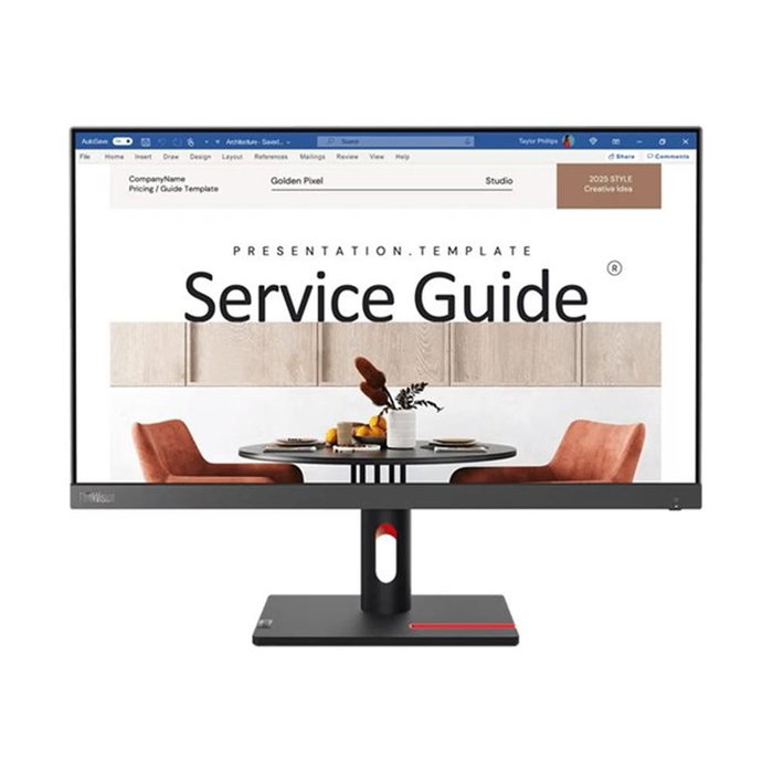 Lenovo ThinkVision S24i-30 Monitor 23.8 Pulgadas Full HD IPS 1920x1080 100Hz, TÜV Low Blue Light, Eyesafe, Negro Lenovo ThinkVision S24i-30 Monitor 23.8 Pulgadas Full HD IPS 1920x1080 100Hz, TÜV Low Blue Light, Eyesafe, Negro