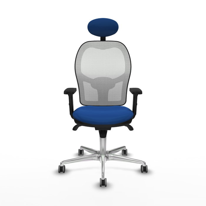 PIQUERAS Y CRESPO Silla de oficina Jorquera con Mecanismo Sincro, Azul y Blanco PIQUERAS Y CRESPO Silla de oficina Jorquera con Mecanismo Sincro, Azul y Blanco