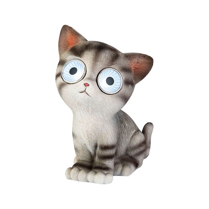 Lumineo Figura Gato Solar con Luz Blanca Fría, Modelos Variados