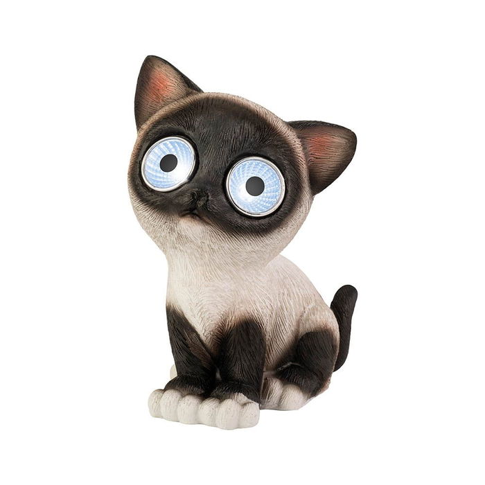 Lumineo Figura Gato Solar con Luz Blanca Fría, Modelos Variados