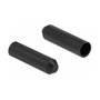 DeLOCK 19762 Tapas finales con adhesivo interior 70 x 16 mm, 2 unidades, negro