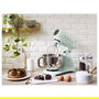 Smeg SMF03PGEU Robot de cocina 50's Style pastel verde, 800W, 4.8L, accionamiento directo, 10 velocidades, velocidad variable, base antideslizante, tazón acero inoxidable, 1m cable