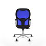 PIQUERAS Y CRESPO Silla de oficina Jorquera con mecanismo Sincro/Traslack, Marrón y Azul