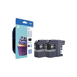 Brother LC-123BK Pack 2 Unidades de Tinta Negro - Tóner o Cartucho de Impresora