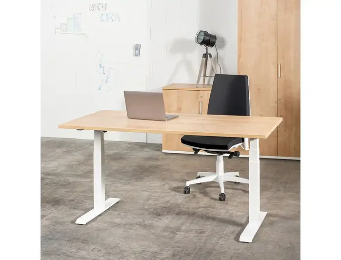 Rocada Mesa regulable en altura eléctricamente de 160 cm color blanco