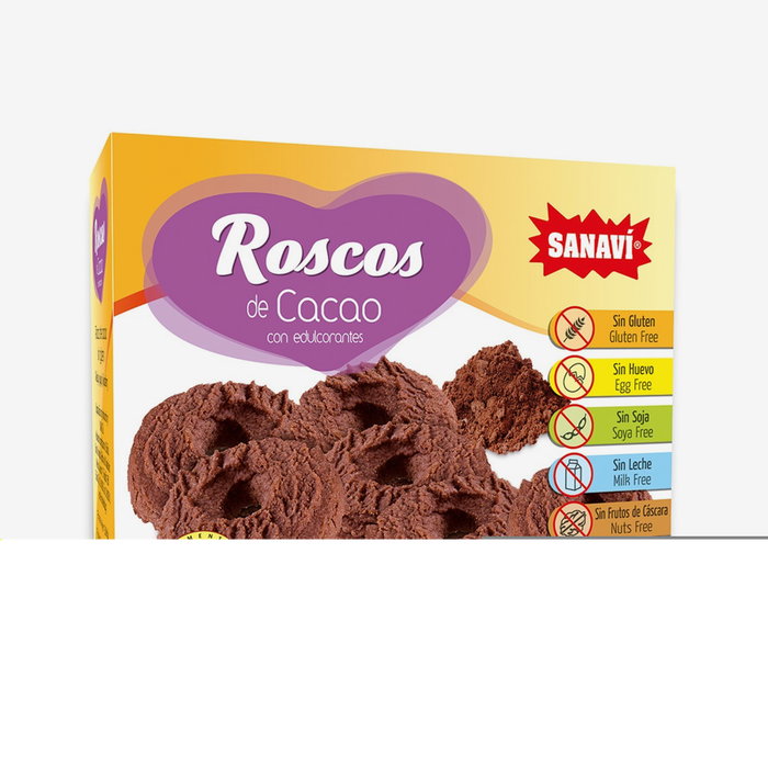 Harisin Roscos de cacao sin gluten Cacao - Coco 150 g Harisin Roscos de cacao sin gluten Cacao - Coco 150 g