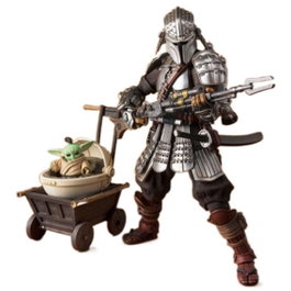 TAMASHII NATIONS Figura Ronin Mandalorian Beskar Armor & Grogu Star Wars