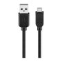 Wentronic goobay Cable USB 2.0 de 3 m - USB A a Micro-USB B, Negro