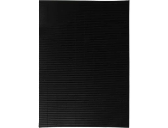 Liderpapel - Cartón Ondulado Negro 320 g/m², Hoja 50 x 70 cm, para Manualidades y Encuadernación