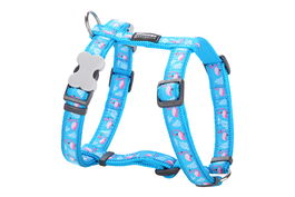 Red Dingo RD Style Flamingo Turquoise 12 mm Collar para Perro Cuello 25-39 cm