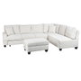 DKD Home Decor Sofá Cama de Poliéster Beige 285x260x90