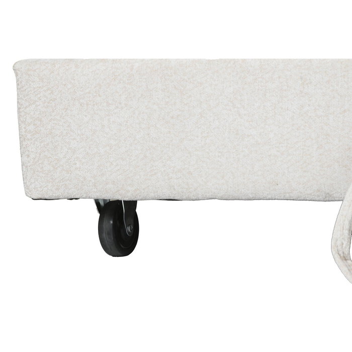 DKD Home Decor Sofá Cama de Poliéster Beige 285x260x90