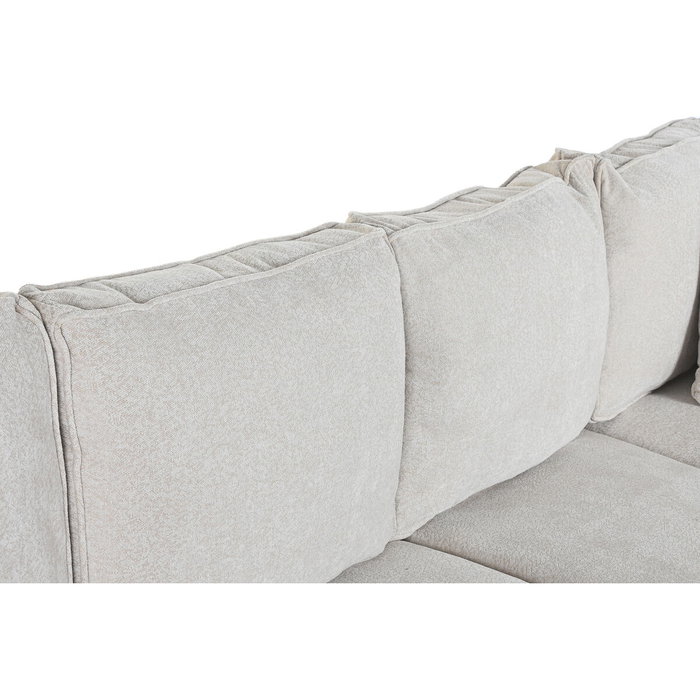 DKD Home Decor Sofá Cama de Poliéster Beige 285x260x90