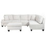 DKD Home Decor Sofá Cama de Poliéster Beige 285x260x90