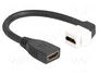 DeLOCK 90321 Cable HDMI Hembra a Hembra 90° 8K 60 Hz 20 cm