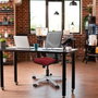 PIQUERAS Y CRESPO Silla de oficina Motilla con mecanismo Sincro, Azul claro y Gris