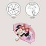 Cerdá Paraguas Manual Burbuja Minnie Mouse Niña Infantil 2-8 Años Transparente POE