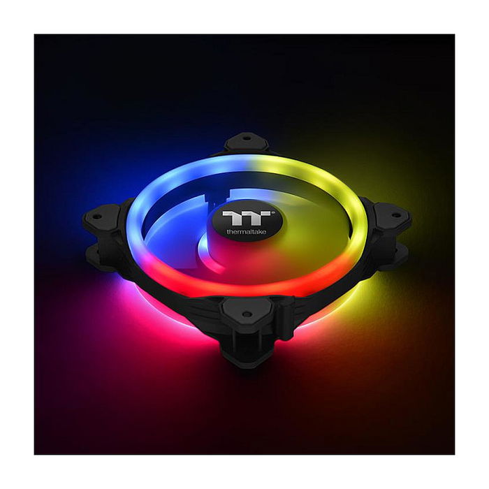 Thermaltake Riing Trio 14 RGB TT Premium Edition Ventilador 140mm Paquete de 3 Negro Gris