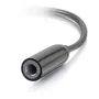 C2G Adaptador USB-C a 3.5mm Audio Jack 54426 - Cable de 0.09m para Auriculares, Conectores Macho USB-C y Hembra 3.5mm, Color Negro
