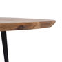 S/2 Mesa Centro Natural Madera-Metal 110 X 63 X 40 cm