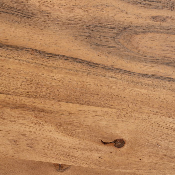 S/2 Mesa Centro Natural Madera-Metal 110 X 63 X 40 cm