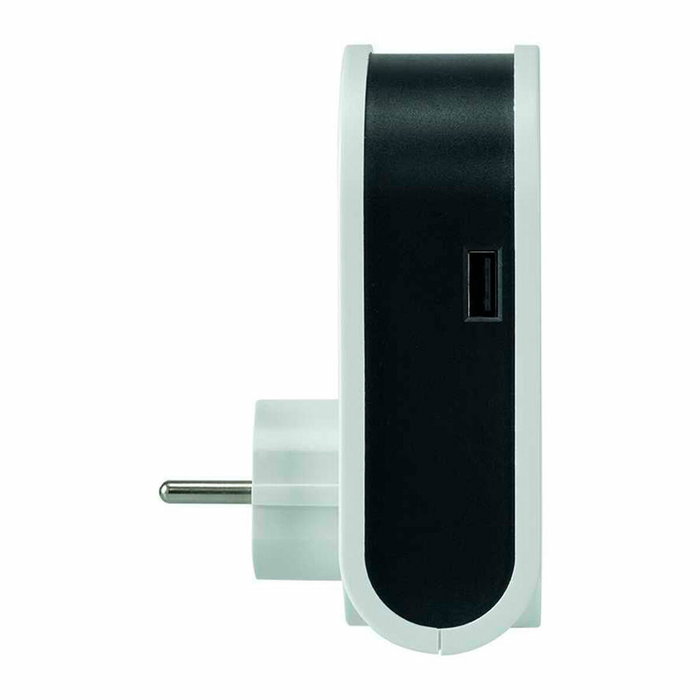 Simon Adaptador con 3 conectores USB, 1 USB-A y 1 toma Schuko blanco