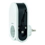 Simon Adaptador de enchufe con 3 puertos USB (C, Micro USB, Lightning) + 1 USB-A + 1 Toma Schuko, 16A 250V, cable enrollable 80 cm, Blanco