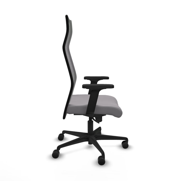 PIQUERAS Y CRESPO Sillón Albacete con Mecanismo Sincro, Similpiel Gris y Malla Negra PIQUERAS Y CRESPO Sillón Albacete con Mecanismo Sincro, Similpiel Gris y Malla Negra