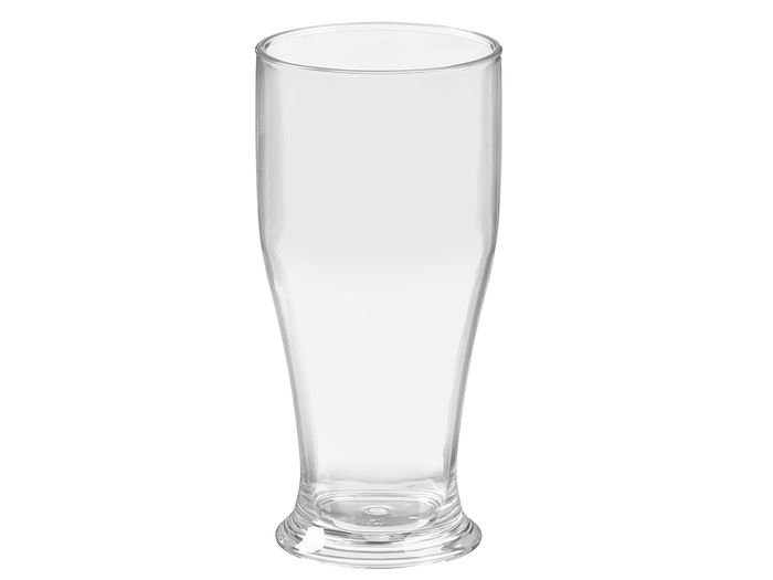 Leknes Set 4 Vasos Cerveza 520 ml Acrílico Transparente 17.5 x 18 x 17.5 cm (Set de 12)