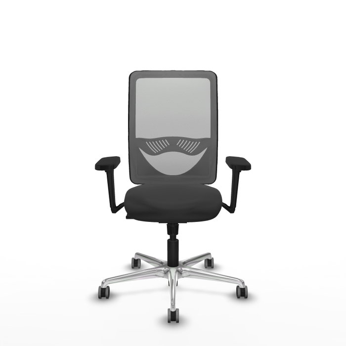 PIQUERAS Y CRESPO Silla de oficina Zulema con mecanismo Sincro, Brazos 3D y Malla Gris PIQUERAS Y CRESPO Silla de oficina Zulema con mecanismo Sincro, Brazos 3D y Malla Gris