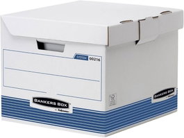 Fellowes Contenedor de Archivos System Azul, Pack de 10