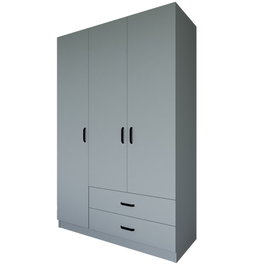 Hanah Home Armario 1600-037 Gris 120x181x45 cm