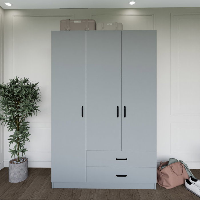 Hanah Home Armario 1600-037 Gris 120x181x45 cm
