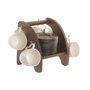 DKD Home Decor Set de Café Pengjia 25 de 6 Piezas en Porcelana y Bambú