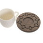 DKD Home Decor Set de Café Pengjia 25 de 6 Piezas en Porcelana y Bambú