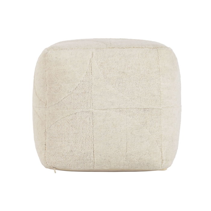 DKD Home Decor Reposapiés de Lana y Madera Crudo DKD Home Decor Reposapiés de Lana y Madera Crudo
