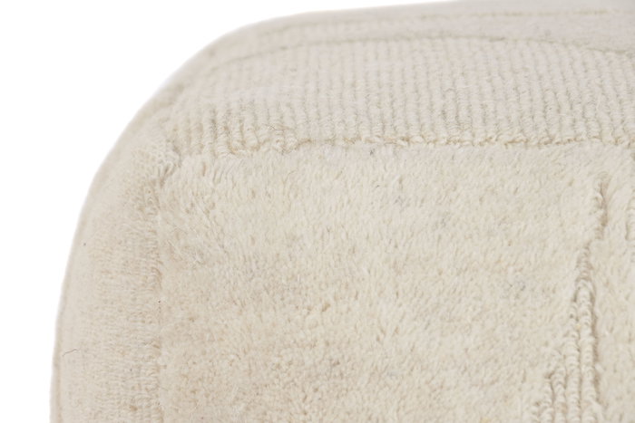 DKD Home Decor Carpets 2c25 Reposapies Boho Crudo 45 x 45 x 45 cm