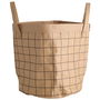 Day Cesta Diámetro 30 cm Altura 30 cm Multiusos Papel Cuadros con Asas