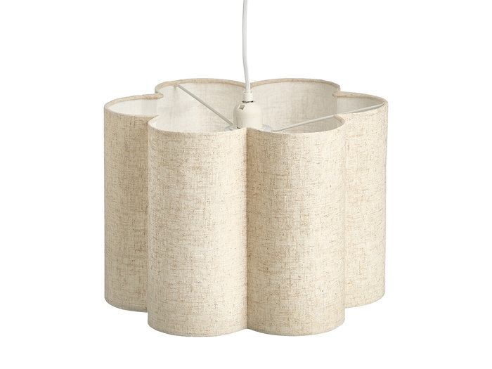 Giftdecor Lámpara de Techo Metal y Papel Natural 35 cm x 25 cm x 32 cm (Set de 2)